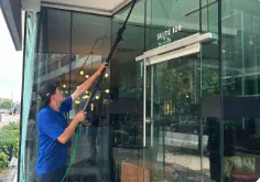 Crystal clear streak-free window cleaning for suburban residential property