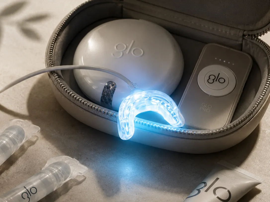 GLO Bleaching-Geraet fuer professionelle Zahnaufhellung