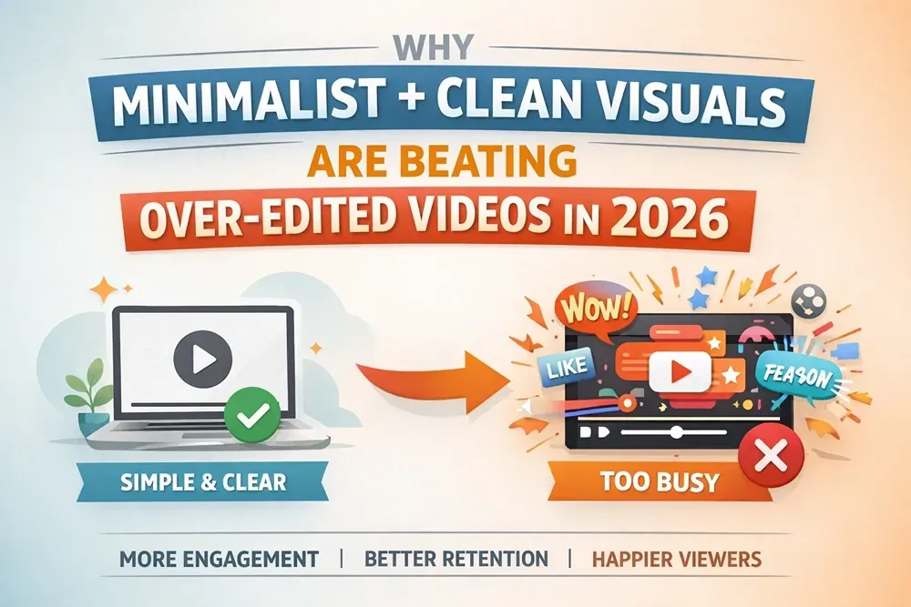 Why Minimalist + Clean Visuals Are Beating Over-Edited Videos in 2026?