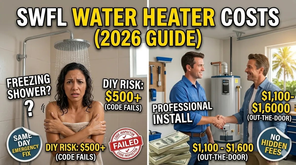 Average Cost to Replace a Water Heater in Fort Myers & Cape Coral (2026 Guide)