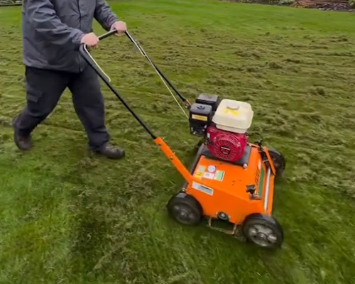 Whitchurch Lawn Scarification