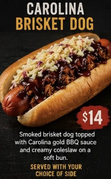 Carolina Brisket Dog, Salt & Pepper Food Truck