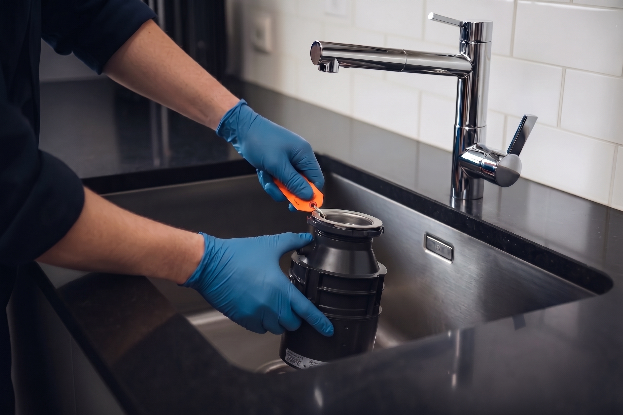 Kitchen plumbing and garbage disposal repair