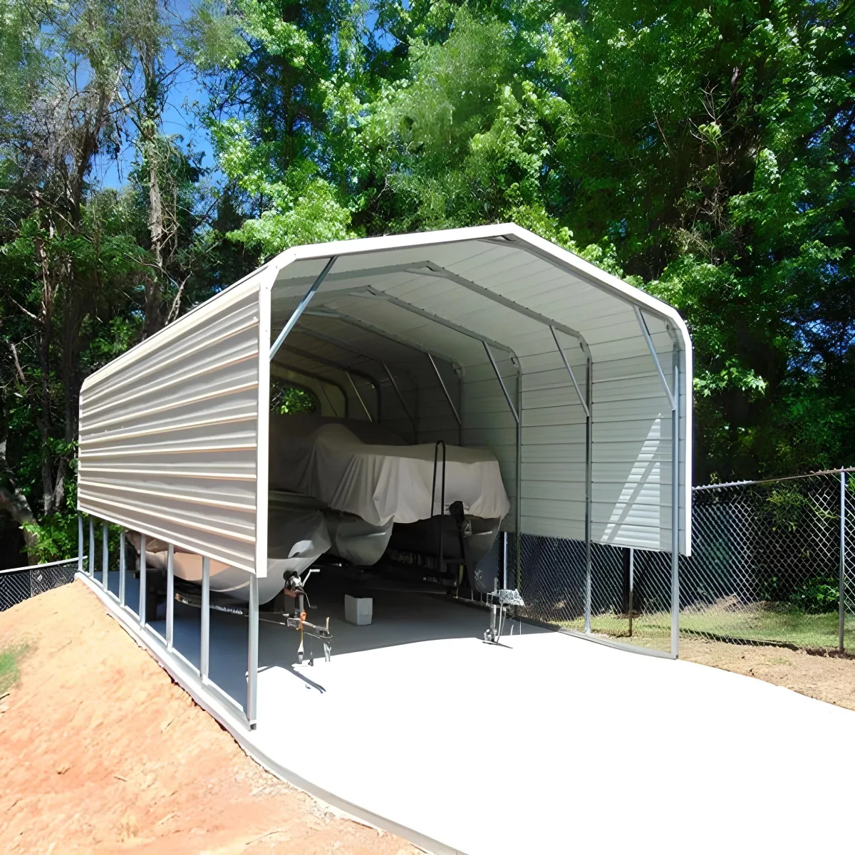 An old outhouse in the middle of the woods