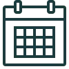 Icon showing a calendar funnel, representing a system for direct appointment scheduling.