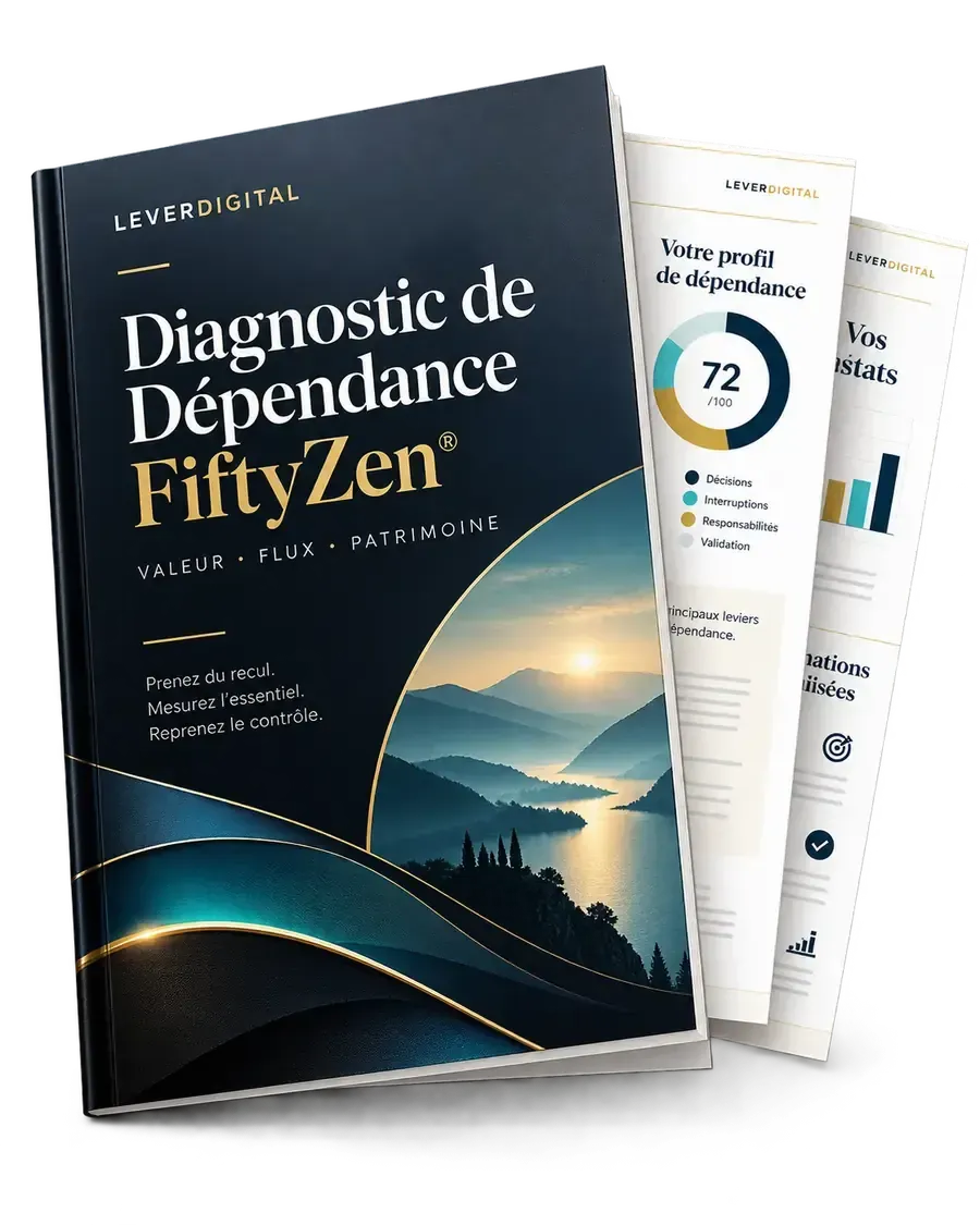 Mockup du Diagnostic de Dépendance FiftyZen au format PDF interactif