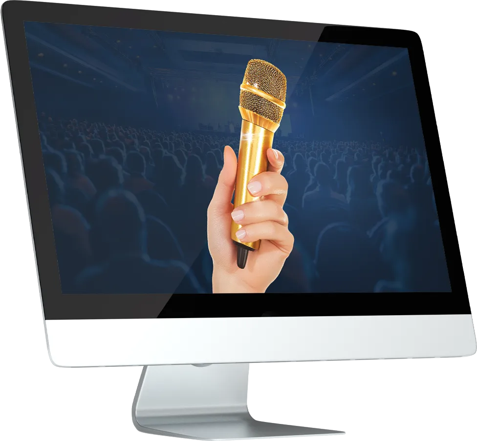 Salem Speaker Bureau - Mockup Golden Mic