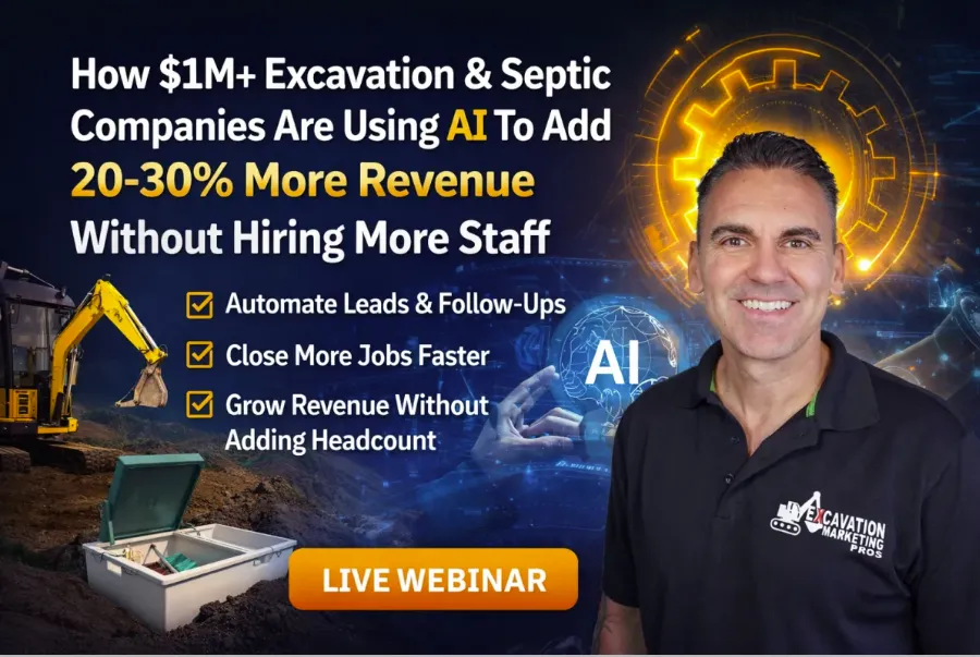 AI for Excavation and Septic Businesses: Increase Revenue 20–30% Without Hiring
