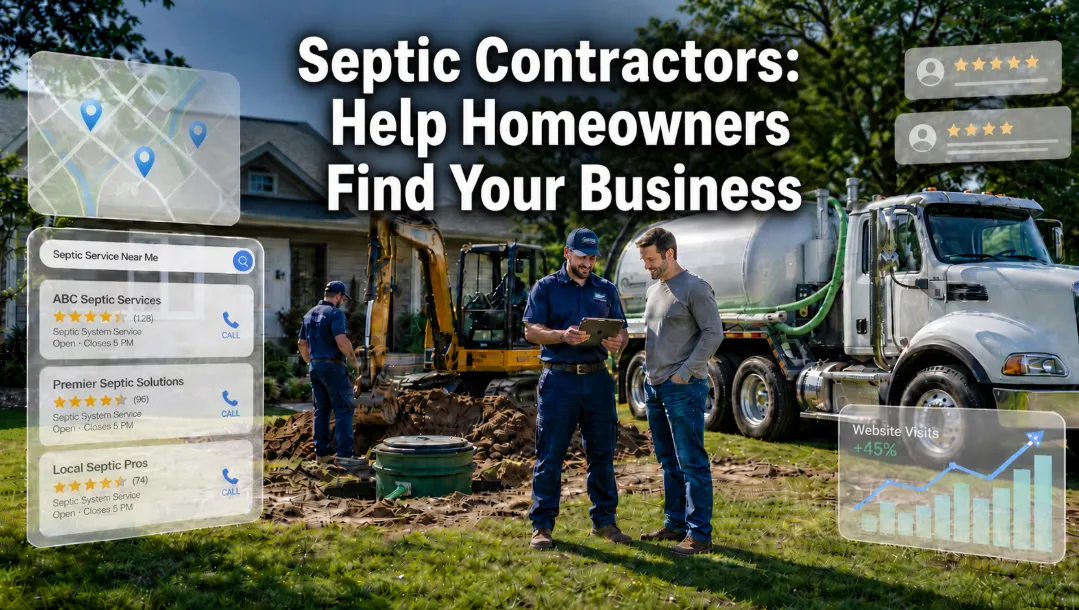 Septic Contractors: Help Homeowners Find Your Business 