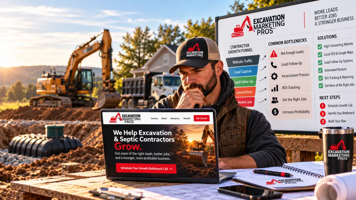 Why More Leads Won’t Fix Your Excavation or Septic Business: Fix These 5 Bottlenecks First