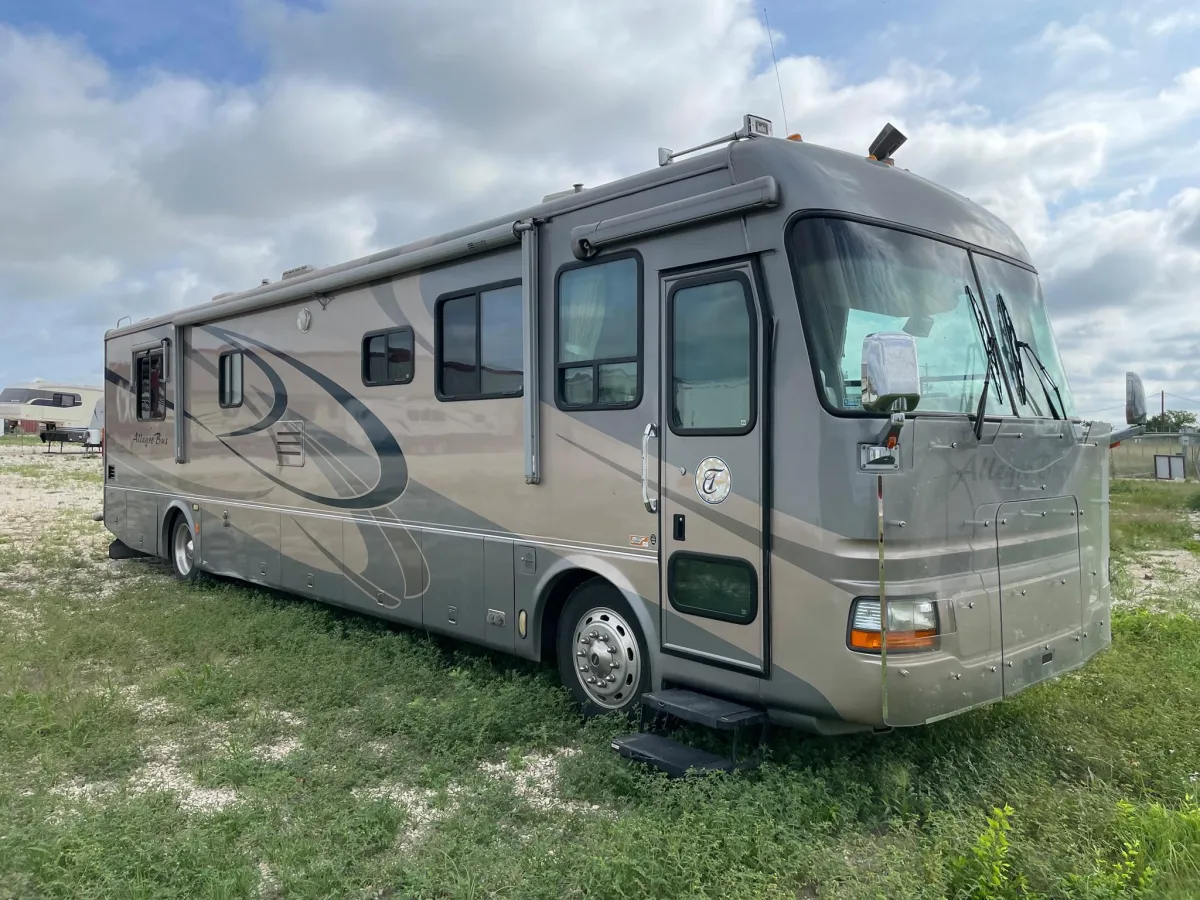 Exterior of serviced RV