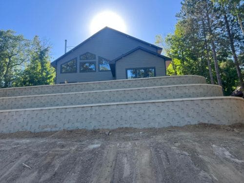 Retaining Wall Installation in Brainerd