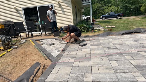 Baxter Paver Patio Installation