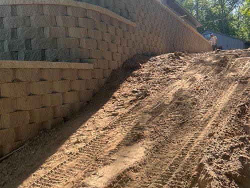 Baxter Retaining Wall Installation