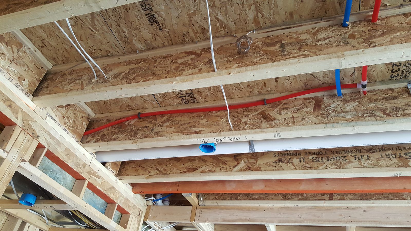New construction low-voltage cable runs by All Soul Tech in Colorado