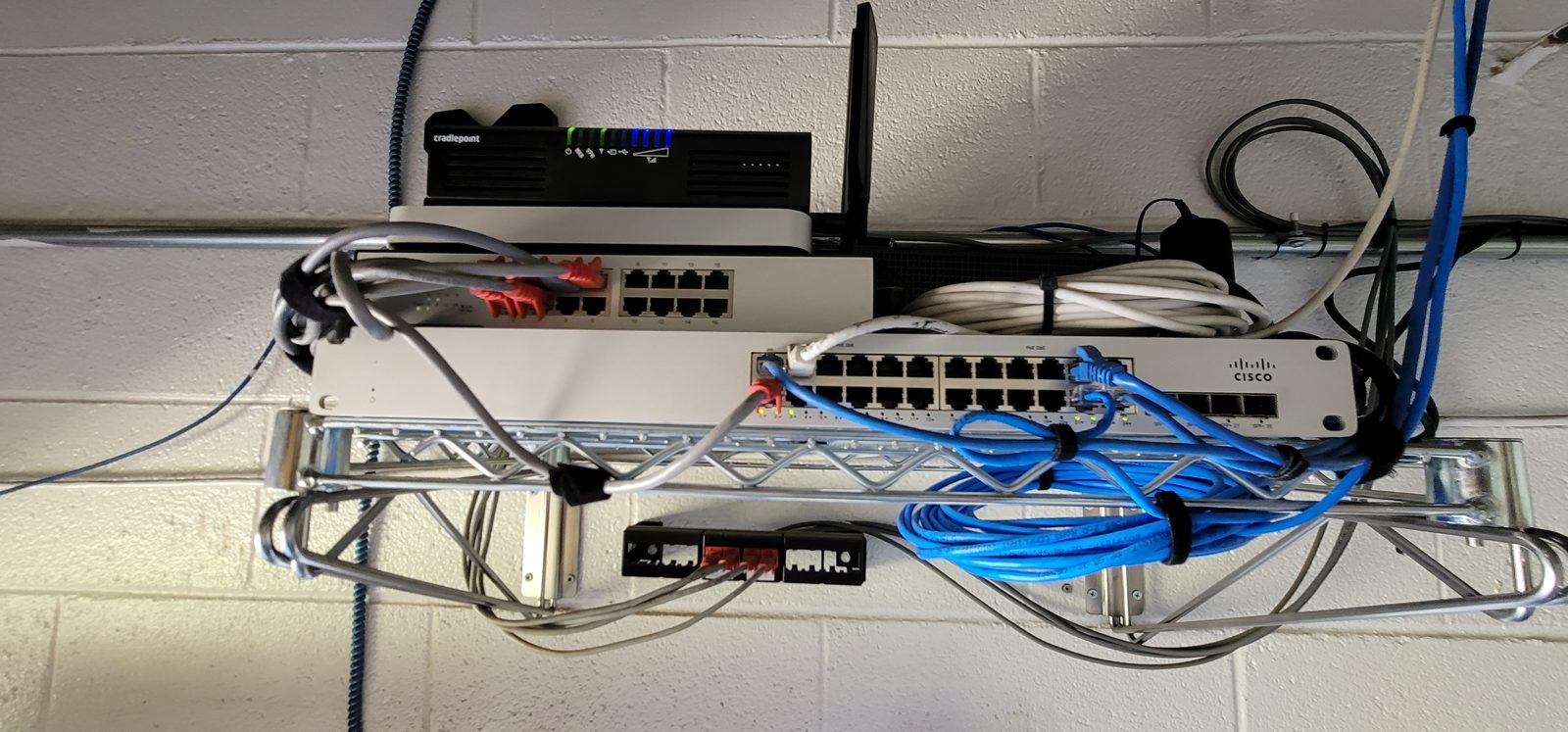 Wall mounted switches patching installed by All Soul Tech in Colorado
