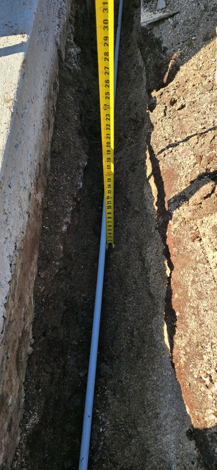 Trench conduit pathway installed by All Soul Tech in Colorado