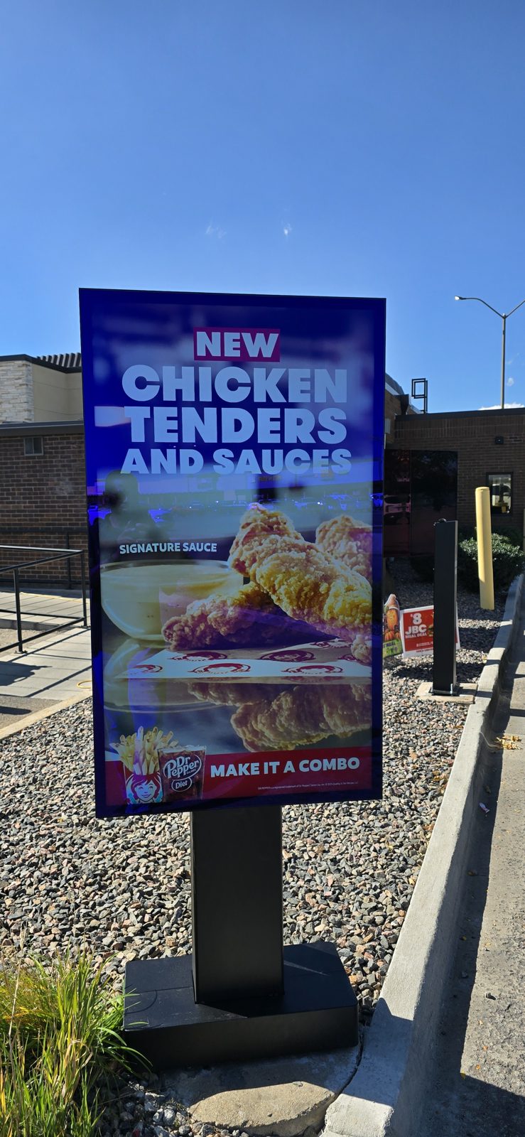 Wendy's presell screen installed by All Soul Tech in Colorado
