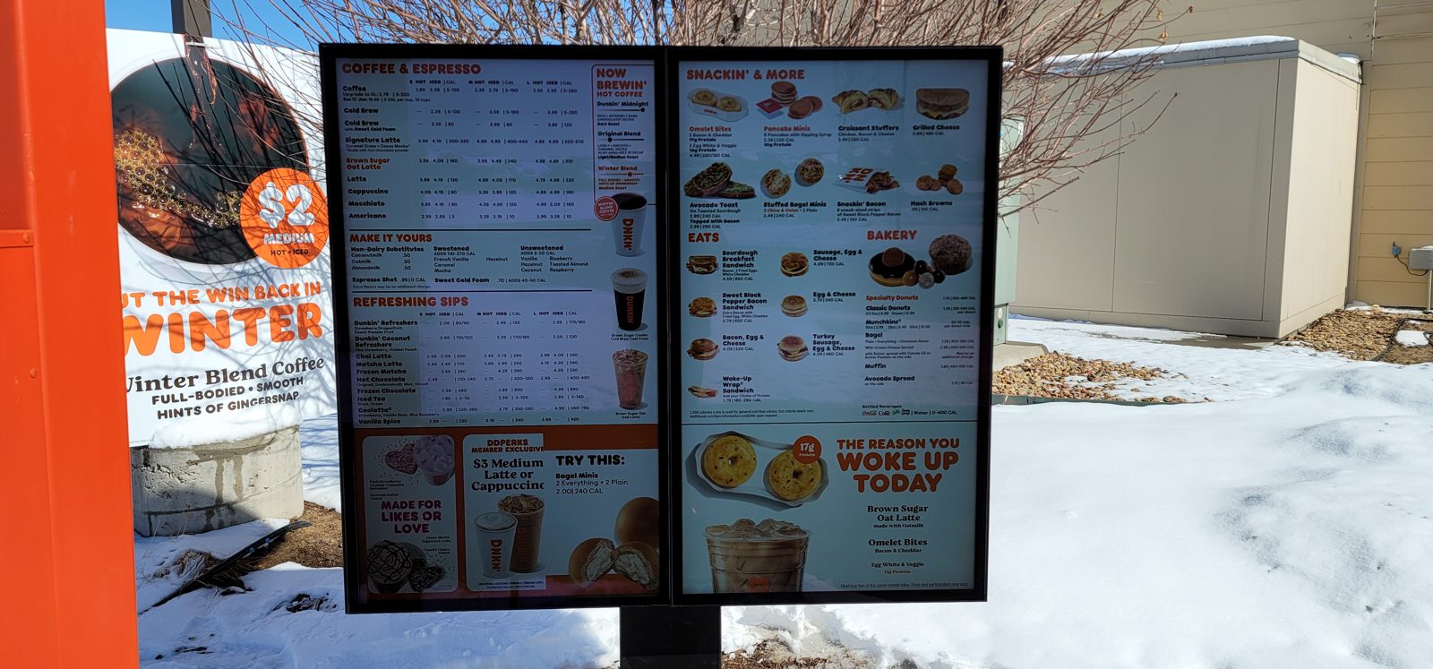 Drive thru menu board snow close installed by All Soul Tech in Colorado