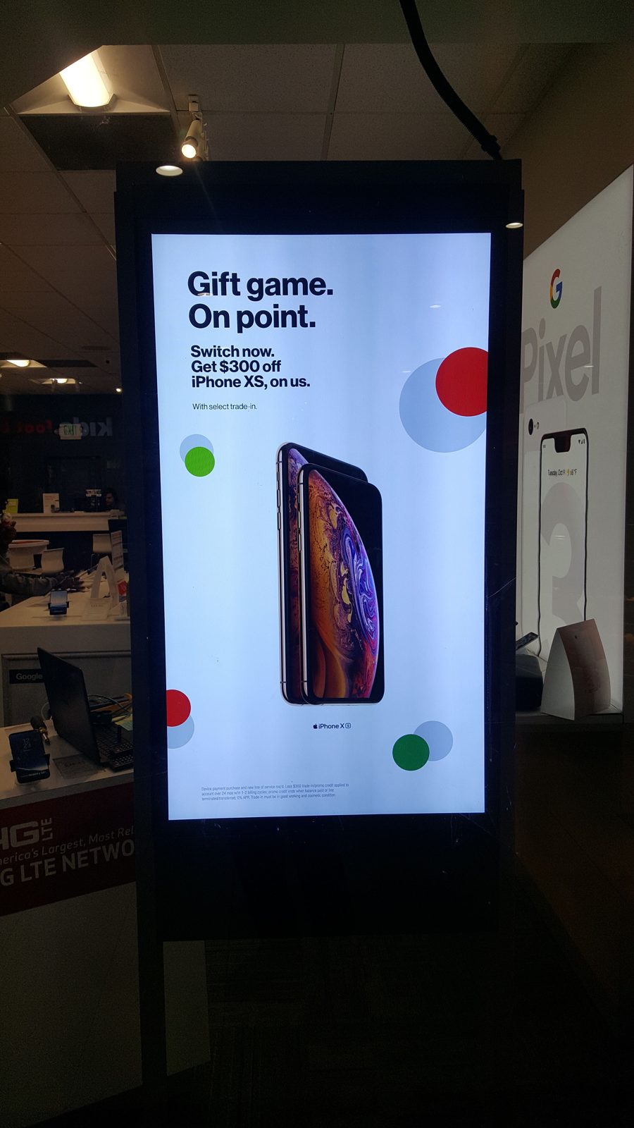 Retail portrait display installed by All Soul Tech in Colorado
