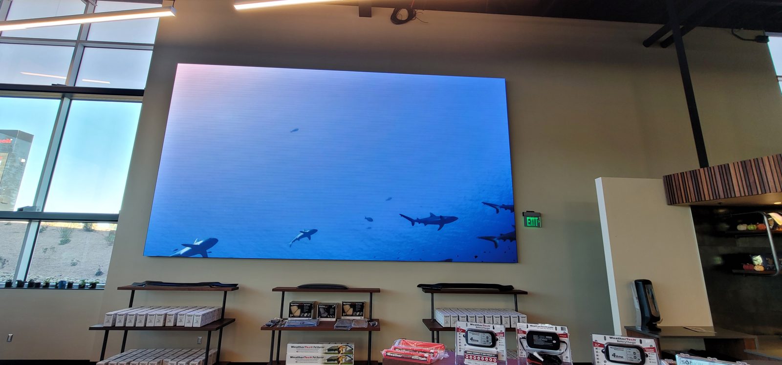 Large format storefront display installed by All Soul Tech in Colorado