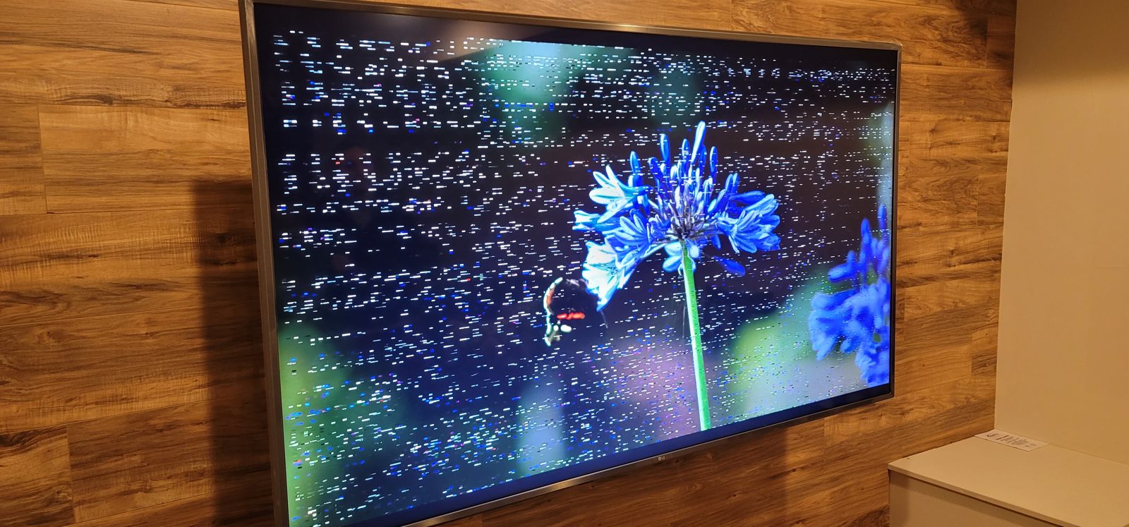Office lobby wall TV installed by All Soul Tech in Colorado