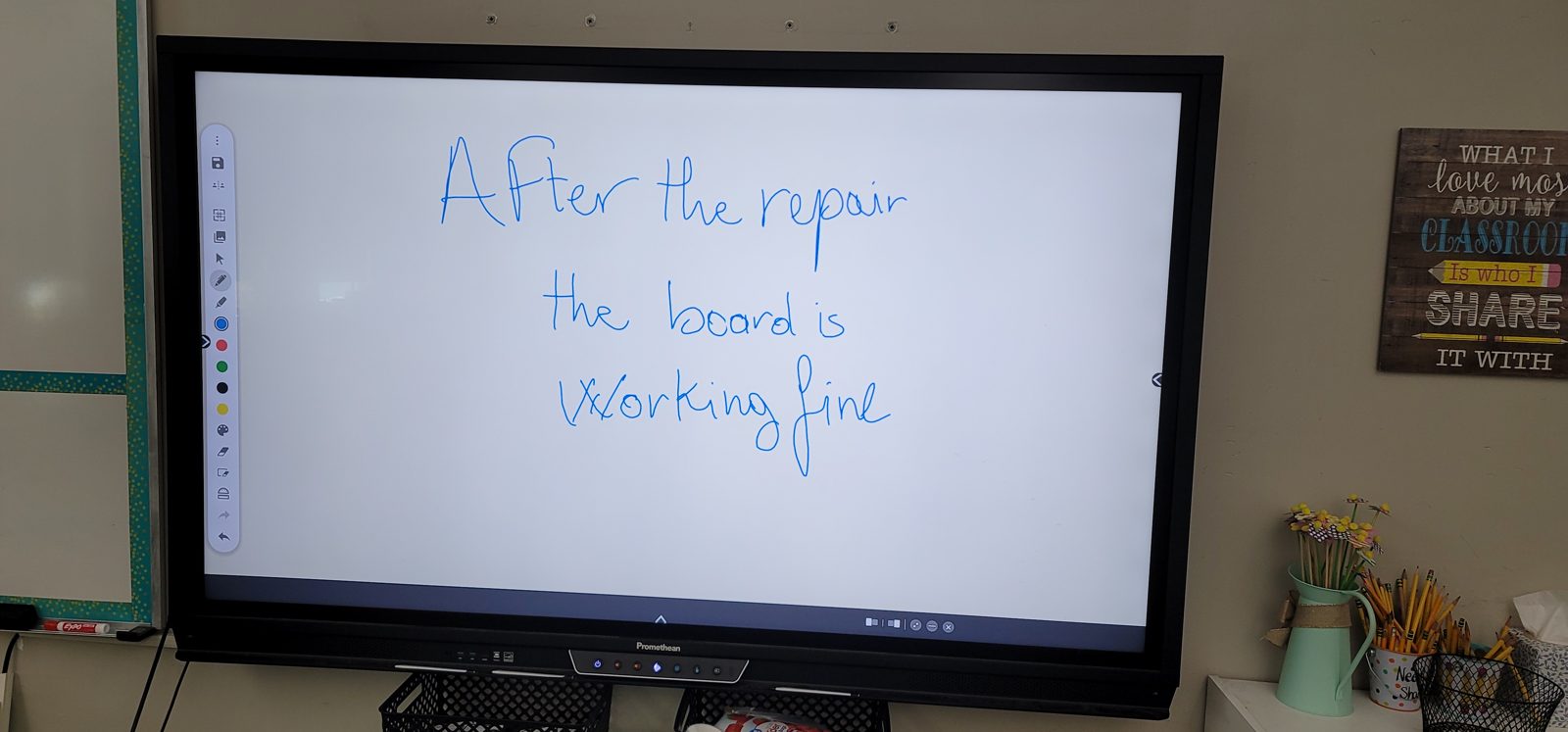 Interactive whiteboard display installed by All Soul Tech in Colorado