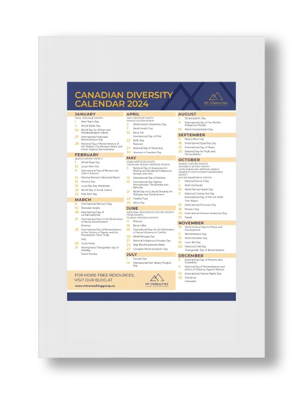 2024 diversity calendar download