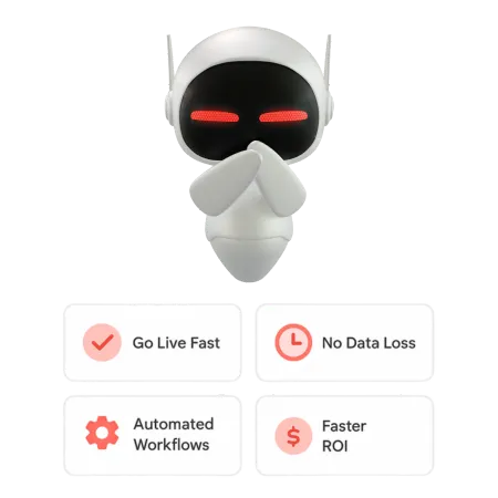 Outcome cards illustrating fast onboarding, data integrity, automated workflows, and ROI for real estate investors