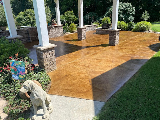 Alabaster Concrete builds and installs Patio.