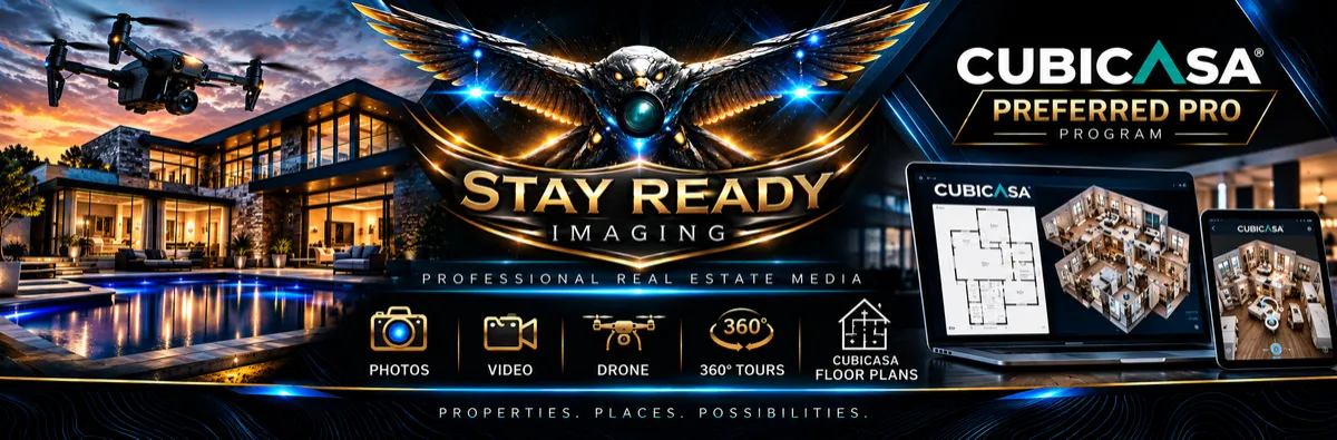 Stay Ready Imaging — CubiCasa Preferred PRO, professional real estate media and floor plans