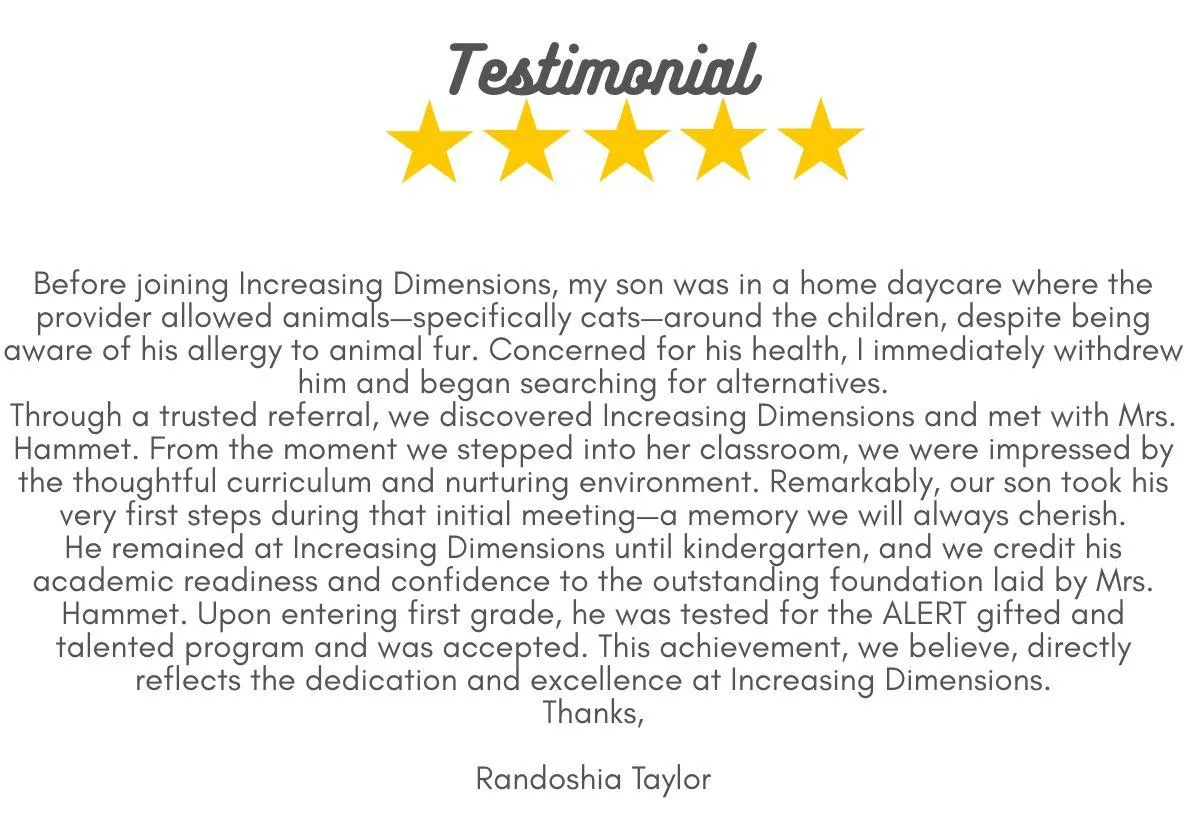 Testimonial - Preschool Club has been an answer to my prayer that has been on my heart but I didn't even have the words to speak the prayer! - Deann Shamuyarira