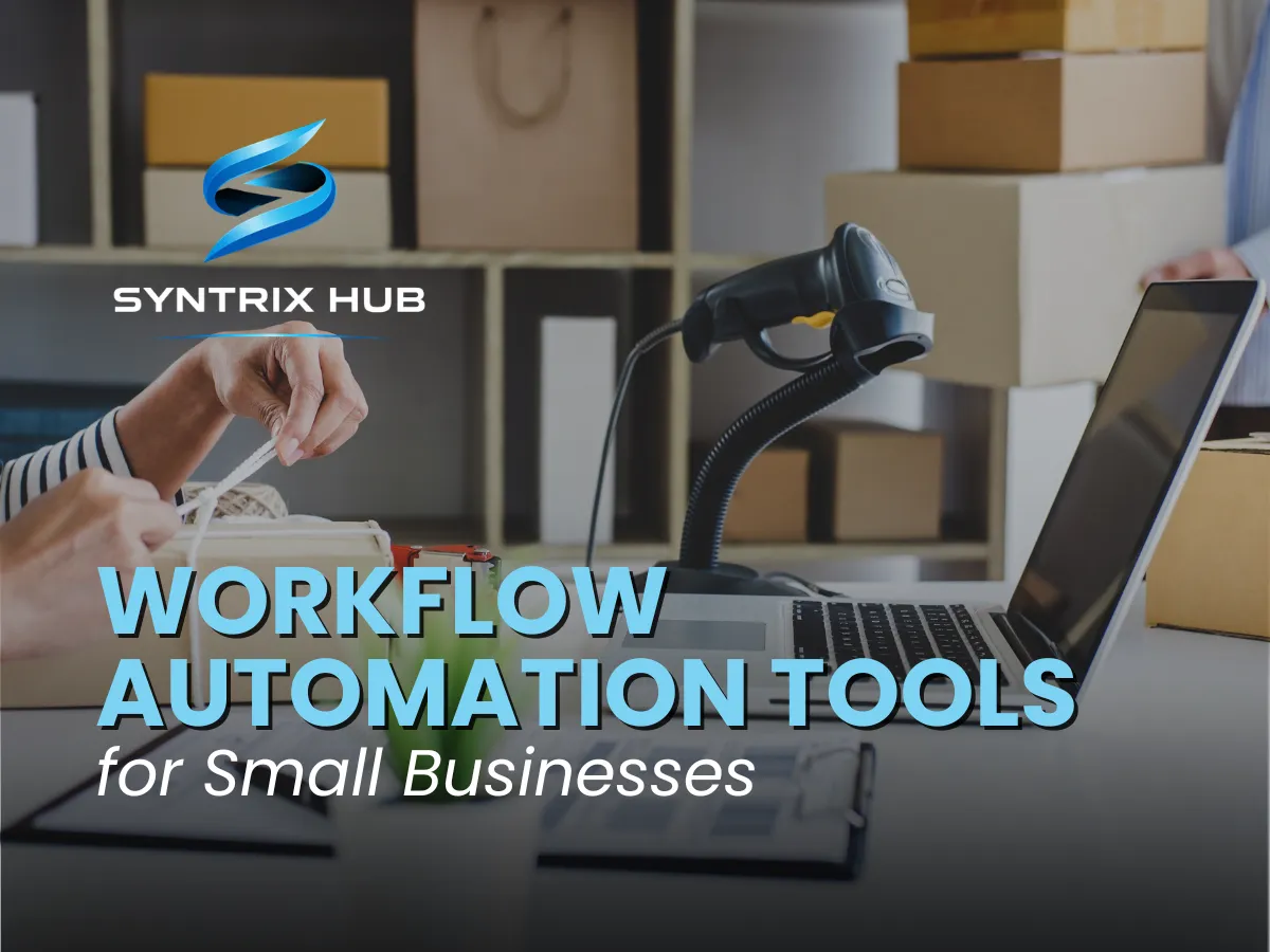 Workflow automation concept for small businesses with Syntrix Hub