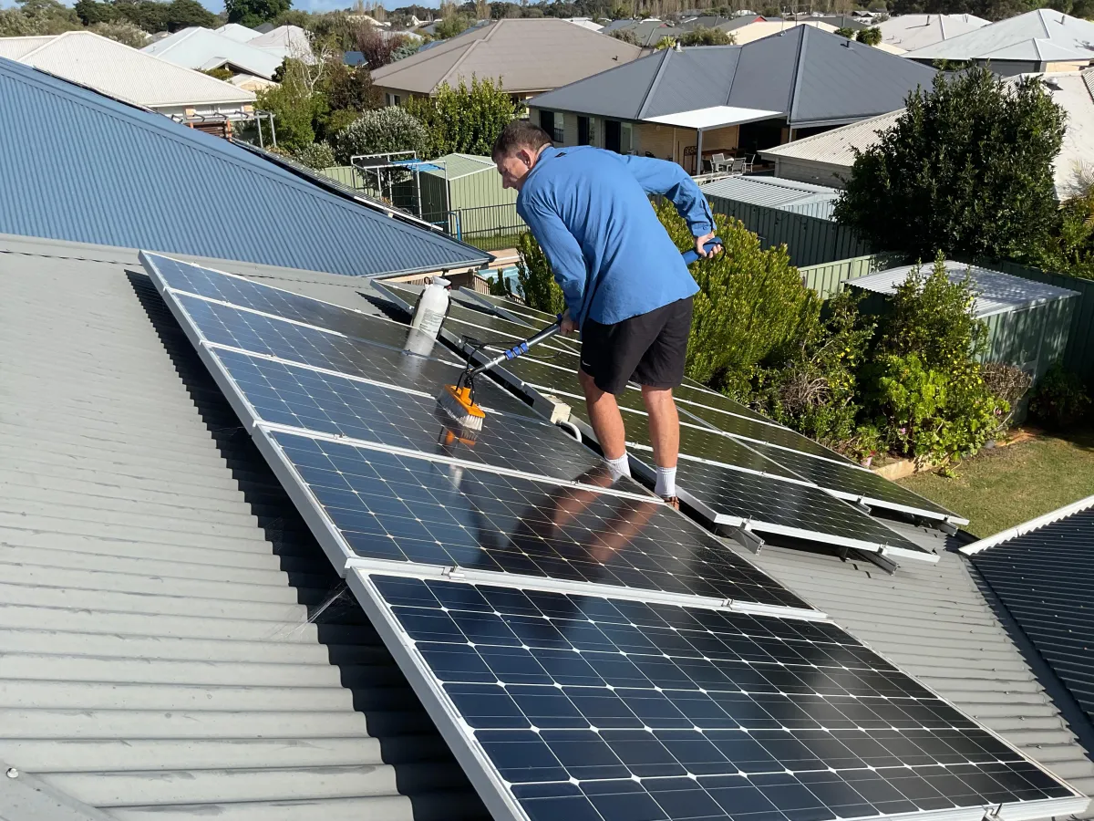 solar panel cleaning south west wa