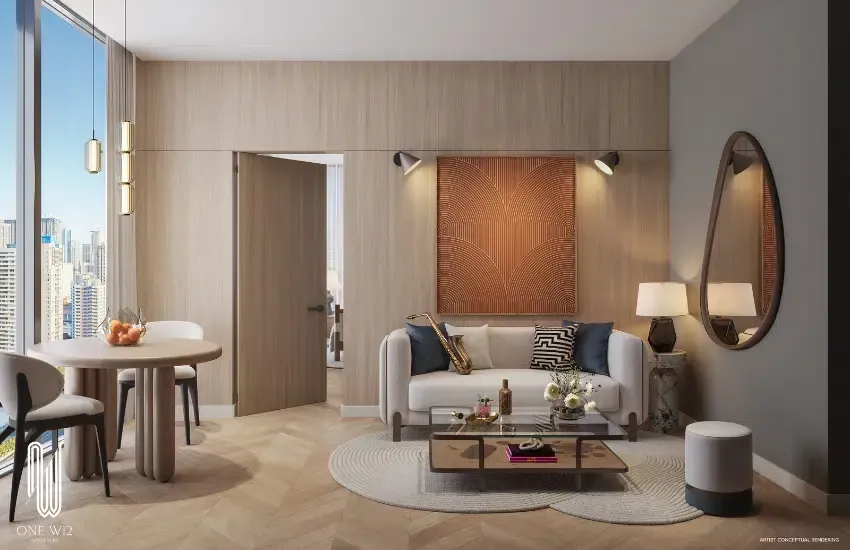 Harbor & Sixth promotional exterior image, waterfront context, 3:2 landscape crop, photorealistic style.