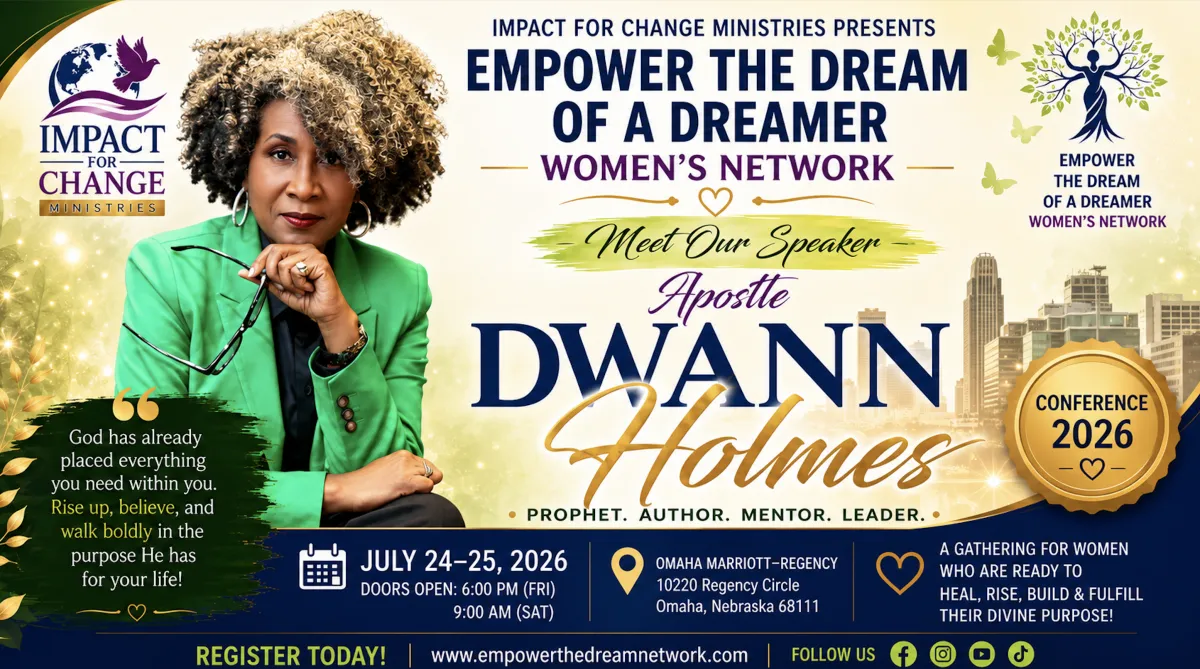 APOSTLE DWANN HOLMES YOUTUBE THUMBNAIL OMAHA CONFERENCE
