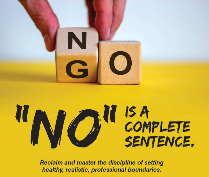 No is a complete sentence