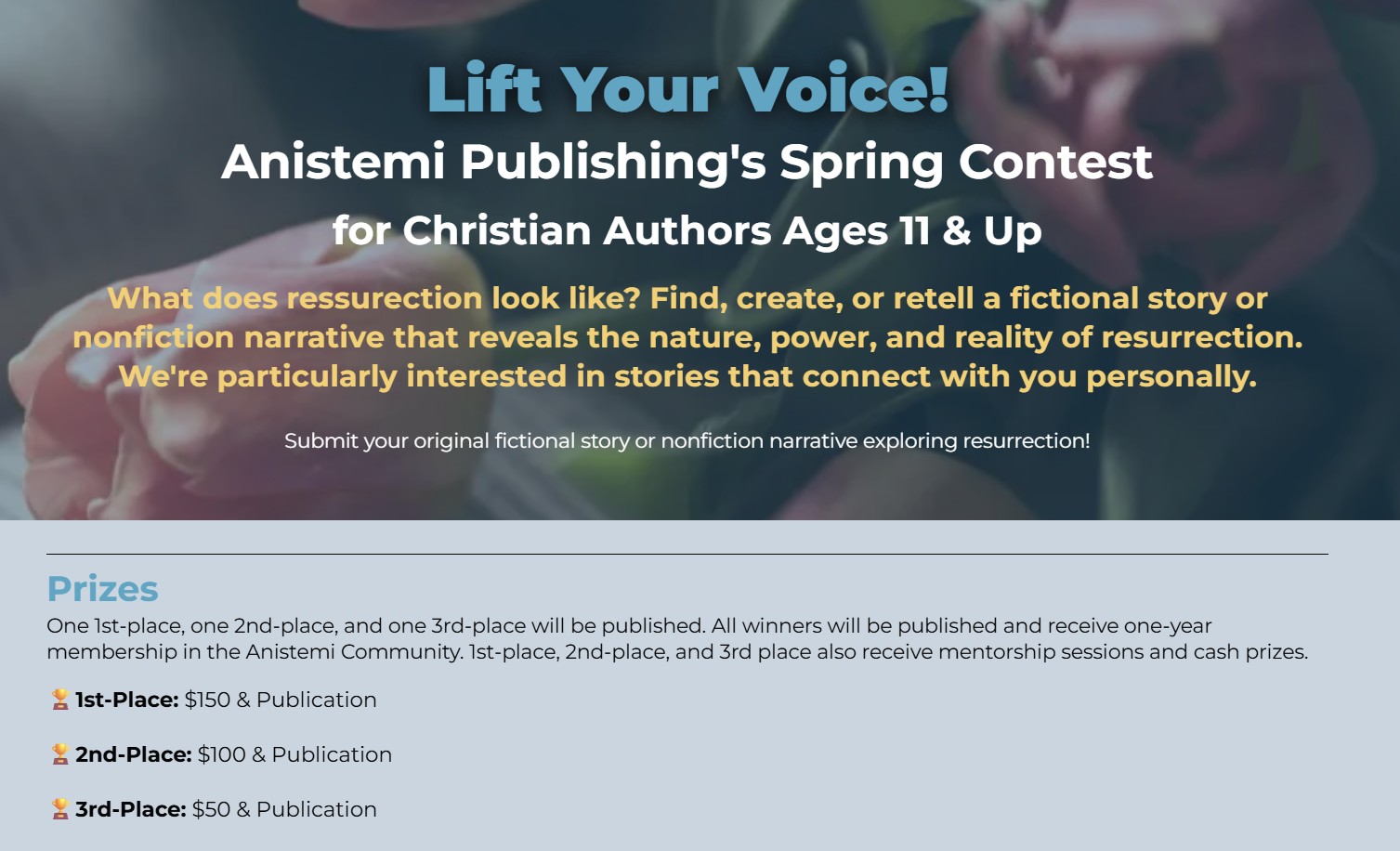 Anistemi Publishing's Spring Short Story Contest