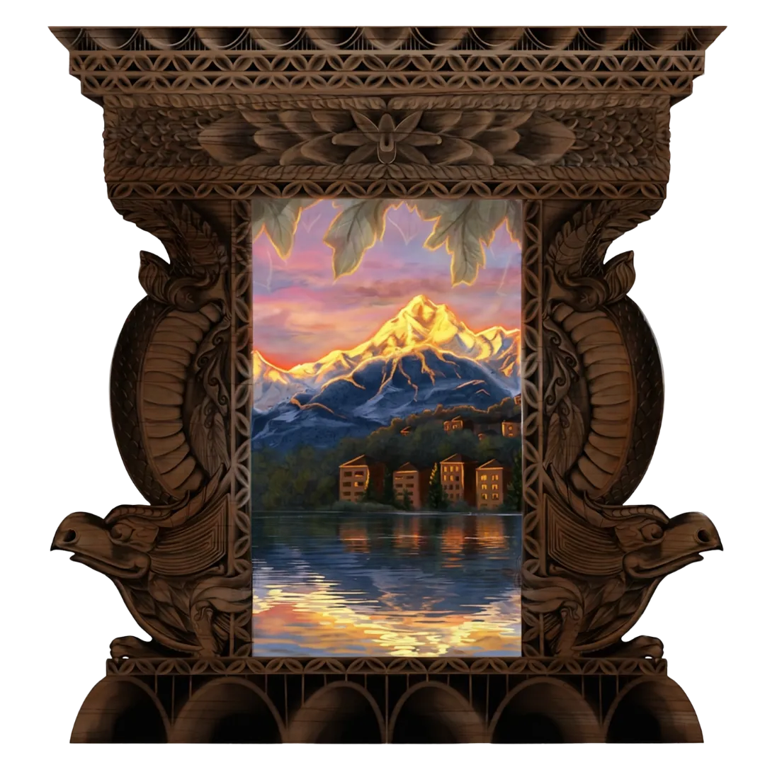 view through a Tseokij window (from the fantasy world of Dragon Summons)