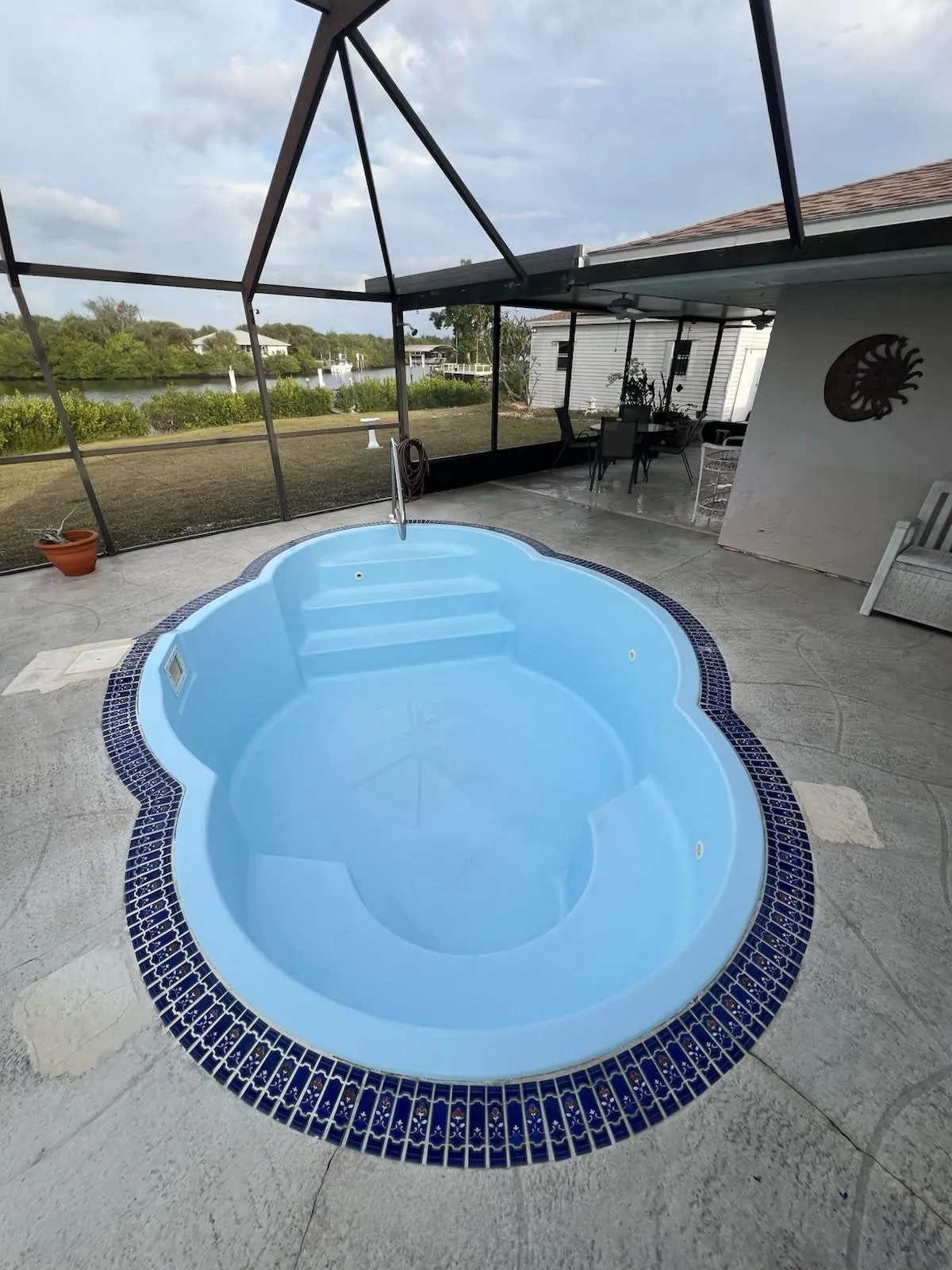 Fiberglass Pool Resurfaced