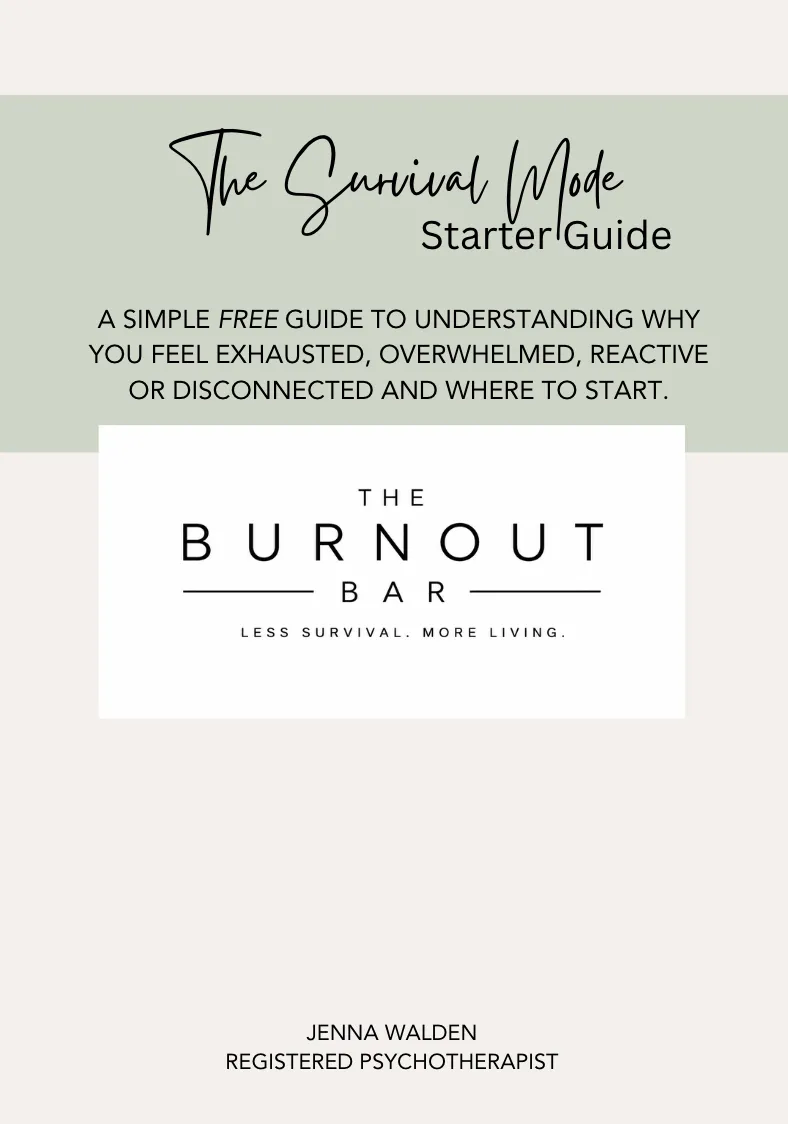 Free survival mode starter guide for understanding burnout