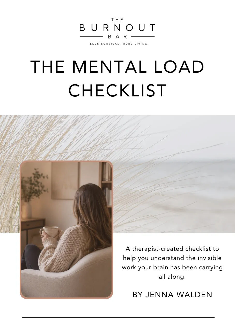Free mental load checklist for overwhelmed women