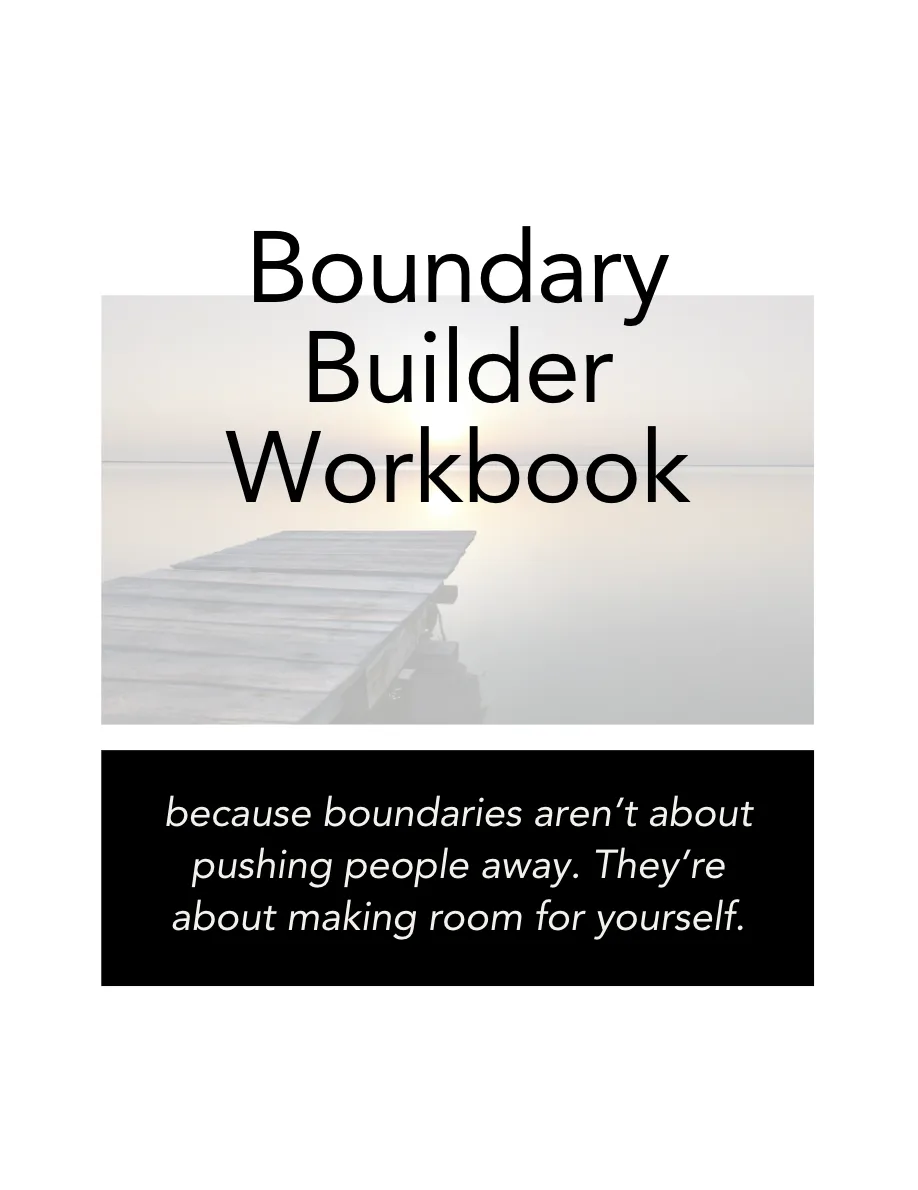 Boundary setting workbook with practical exercises by The Burnout Bar