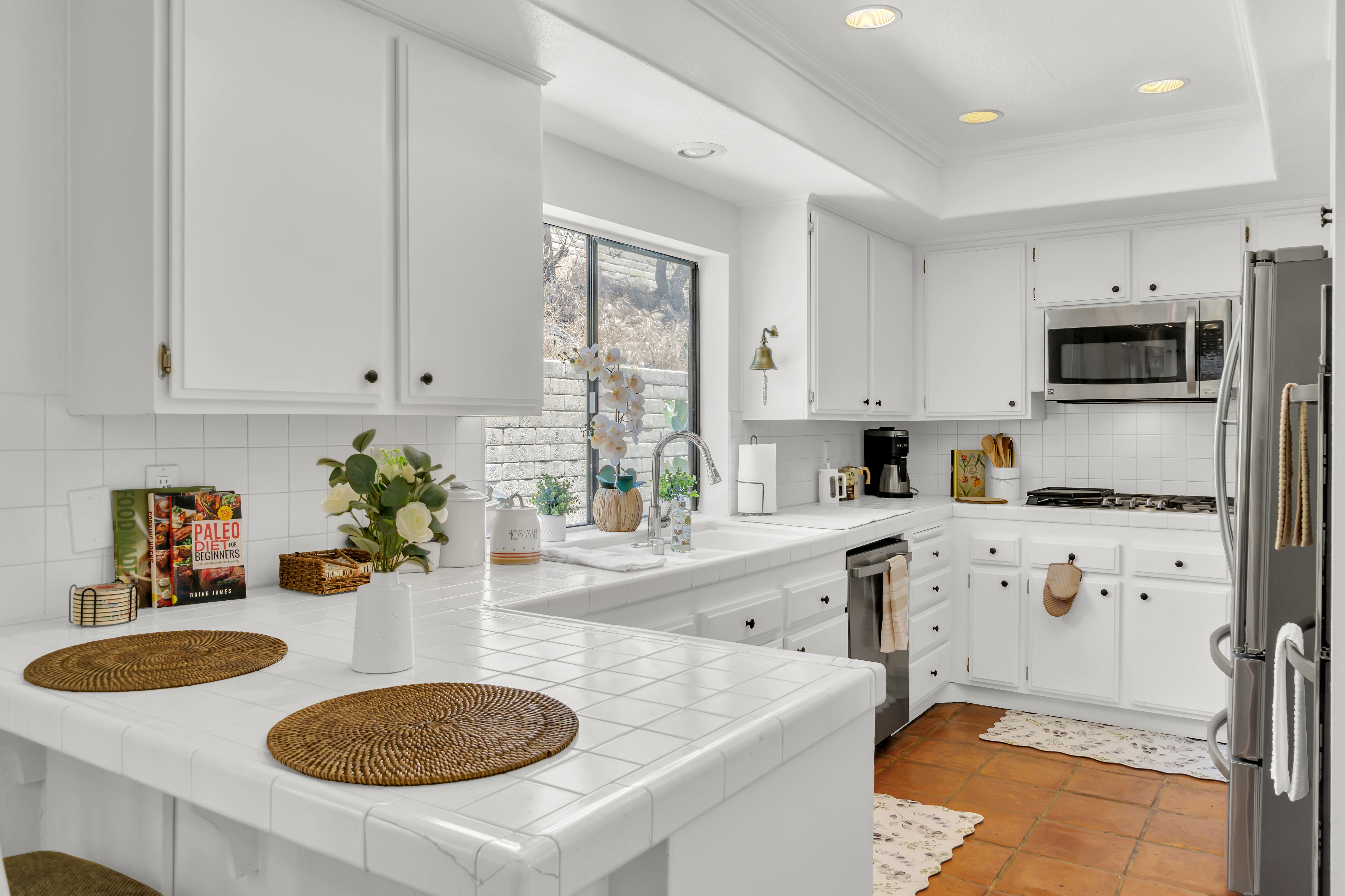 Fully equipped modern kitchen space