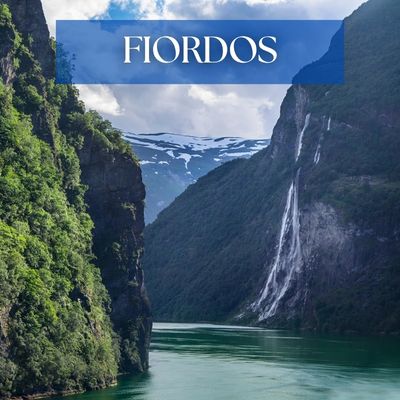 Crucero por los fiordos de Noruega con cascadas y paisajes naturales impresionantes