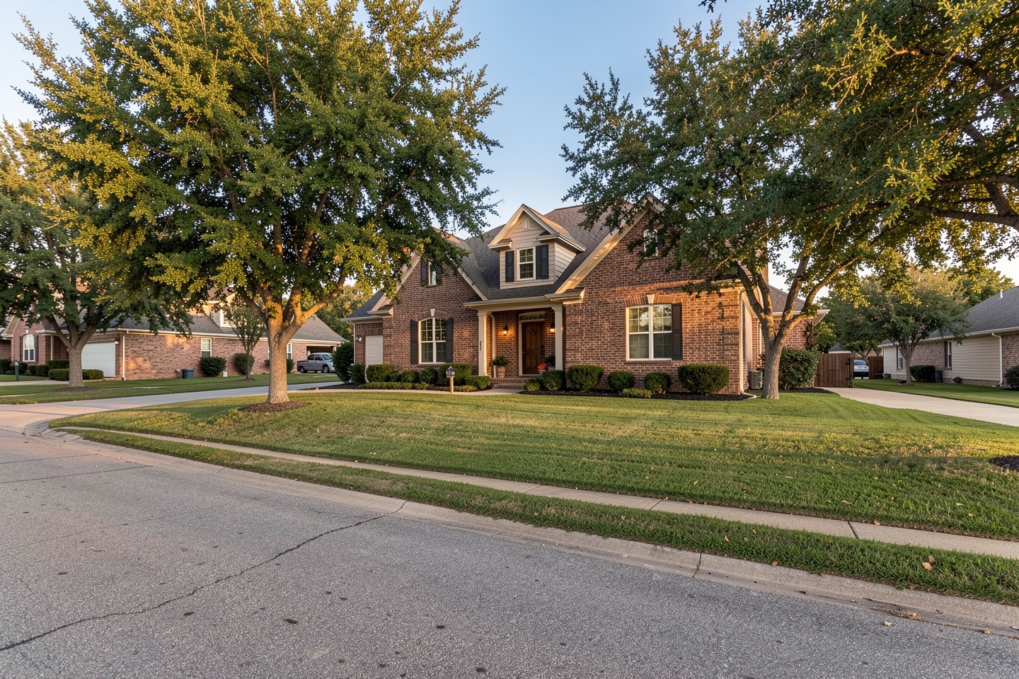 Traditional brick home on an established street in Wylie, TX