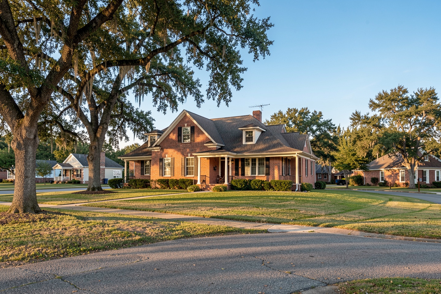 Traditional brick home on an established street in Lancaster, TX