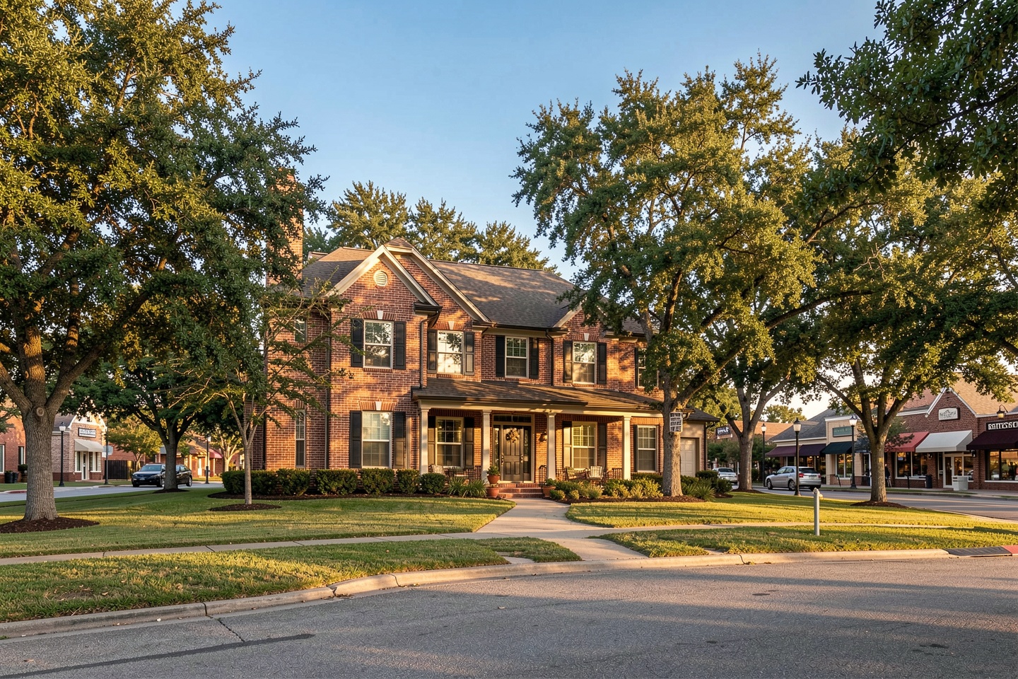 Traditional brick home in an established tree-lined Grapevine, TX neighborhood