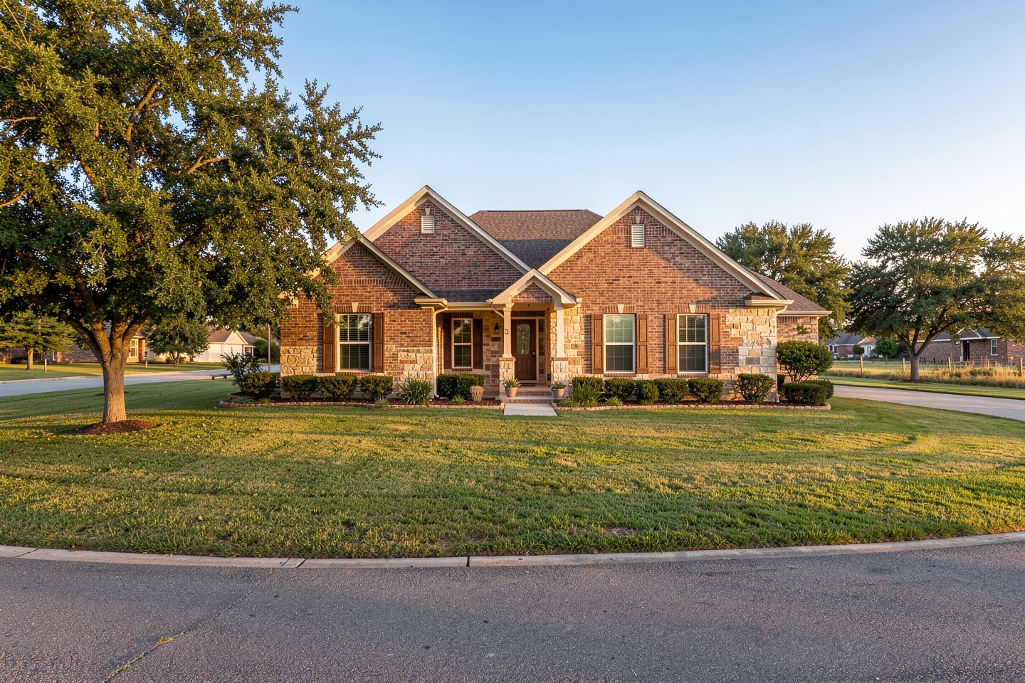 Brick and stone home in a well-kept Aledo, TX neighborhood