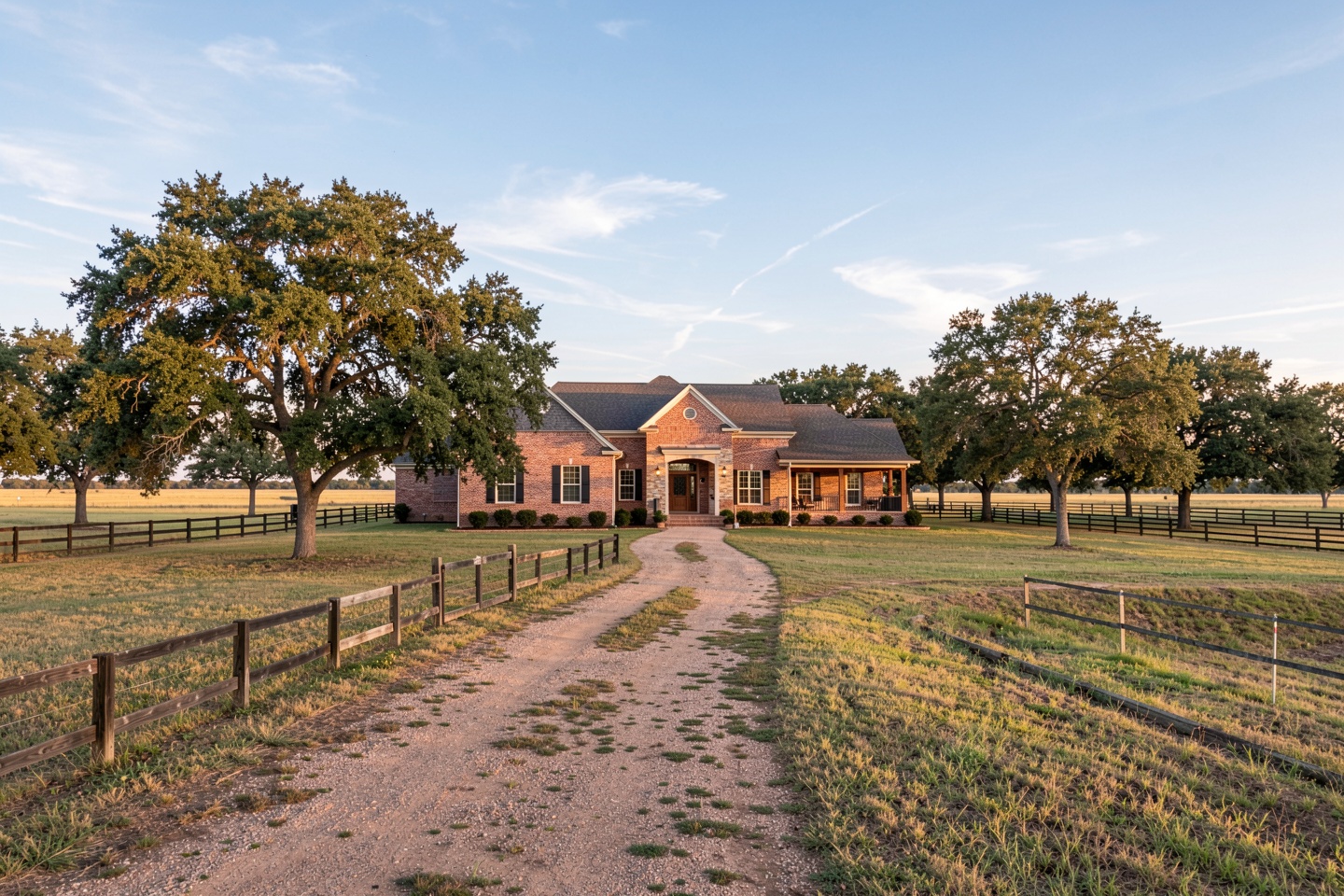 Custom brick home on wide acreage in Annetta, TX